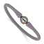 Black Tahitian Pearl Silicone Bracelet in Stainless Steel, 10mm - Sophia Jewelers