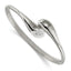 Stainless Steel Polished Preciosa Crystal Hinged Bangle Bracelet for Women