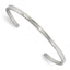 Stainless Steel Polished 3mm Cuff Bangle Bracelet
