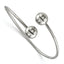 Stainless Steel Polished Flexible Bangle Bracelet for Women