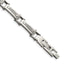 Stainless Steel Polished with Cubic Zirconia Bracelet with . Extension for Men