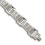 Stainless Steel Brushed Polished and Textured Link Bracelet for Men