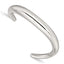 Stainless Steel Polished Curved Bangle Bracelet for Women