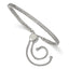 Stainless Steel Polished with Cubic Zirconia 2 Strand Adjustable Bracelet for Women