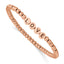 Chisel Love Bracelet in Rose IP-Plated Stainless Steel, 3.9mm, 6.8 Inch - Sophia Jewelers