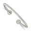 Stainless Steel Polished Cuff Bangle Bracelet for Men
