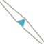 Stainless Steel Polished with Reconstructed Howlite with ext. Bracelet for Women