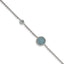 Reconstructed Turquoise Bracelet in Stainless Steel, 9.1mm, 7 Inch - Sophia Jewelers