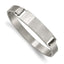 Brushed Bangle in Stainless Steel, 7.8mm, 6.8" - Sophia Jewelers