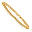 Polished Gold-Tone Stainless Steel Ball (Beaded) Chain Bracelet 3.85mm