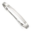 Stainless Steel Polished Flexible 4.75mm Bangle Bracelet for Women