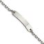 Stainless Steel Polished Cable Chain ID Bracelet for Women