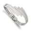 Chisel Bangle Bracelet in Stainless Steel, 28mm Hinged - Sophia Jewelers