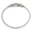 Preciosa Crystal Bangle Bracelet in Stainless Steel, 24mm, 6.5 Inch - Sophia Jewelers