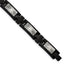 Stainless Steel Polished and Textured Starburst Design Black IP-plated Link Bracelet for Men