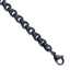 Stainless Steel Brushed Dark Grey/Blue IP-plated 5.75mm Bracelet for Men