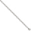 Chisel Stainless Steel Polished Elongated Open Link Paperclip 6.5 inch + 1.25 inch Bracelet