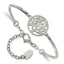 Chisel Stainless Steel Polished Tree 5.75 inch with 2 inch extension Bangle Bracelet