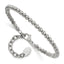 Beaded Bracelet in Stainless Steel, 4mm, 6.5 inches - Sophia Jewelers