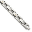 Men's Polished Diamond Stainless Steel Link Bracelet 11mm 8.25in