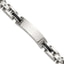 Men's Polished Diamond Stainless Steel ID Bracelet 11mm