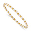 Gold-Tone Polished Pink Other Quartz Stainless Steel Bracelet 3.6mm