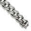 Men's Antiqued Stainless Steel Curb Chain Bracelet 16mm