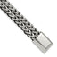 Men's Polished Stainless Steel Franco Chain Bracelet 11mm