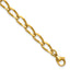 Polished Gold-Tone Stainless Steel Curb Chain Bracelet 6mm