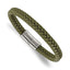 Men's Polished Braided Stainless Steel Bracelet 8mm