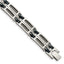 Chisel Men's Cable Inlay Link Bracelet in Stainless Steel, 8.8 Inch - Sophia Jewelers