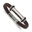 Men's Polished Braided Stainless Steel Bracelet 8mm 8.5in