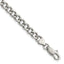 Polished Stainless Steel Curb Chain Bracelet 5.25mm