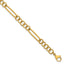 Women's Polished Gold-Tone Stainless Steel Anklet