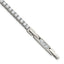 Polished Cubic Zirconia Stainless Steel Bracelet 3.25mm