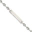 Polished Anchor Stainless Steel ID Bracelet 4.3mm