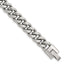 Polished Stainless Steel Curb Chain Bracelet 9mm