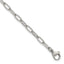 Polished Stainless Steel Paperclip Chain Bracelet 3.25mm