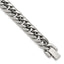 Polished Stainless Steel Cuban Chain Bracelet 9mm