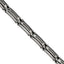 Stainless Steel Brushed and Polished with Cable Inlay Link Bracelet for Men