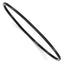 Chisel Bangle Bracelet in Black IP-Plated Stainless Steel, 2mm - Sophia Jewelers