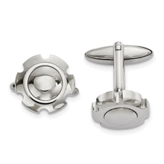 Chisel Stainless Steel Polished Cufflinks