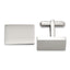 Stainless Steel Polished Rectangle Cufflinks for Men