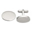 Men's Polished Stainless Steel Cuff Links