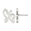 Stainless Steel Polished Button Earrings for Women
