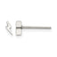 Stainless Steel Polished Button Earrings