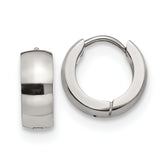 Chisel Stainless Steel Polished 5mm Hinged Hoop Earrings