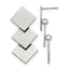 Stainless Steel Polished Square Drop Dangle Earrings for Women