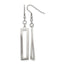 Chisel Twisted Rectangle Dangle Earrings in Stainless Steel - Sophia Jewelers