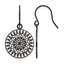 Stainless Steel Black Polished Drop Dangle Earrings for Women